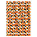 Wave Pumpkin Pattern Print Curtain
