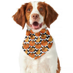 Wave Pumpkin Pattern Print Dog Bandana