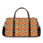 Wave Pumpkin Pattern Print Duffle Bag