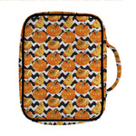 Wave Pumpkin Pattern Print Front Pocket Bible Bag