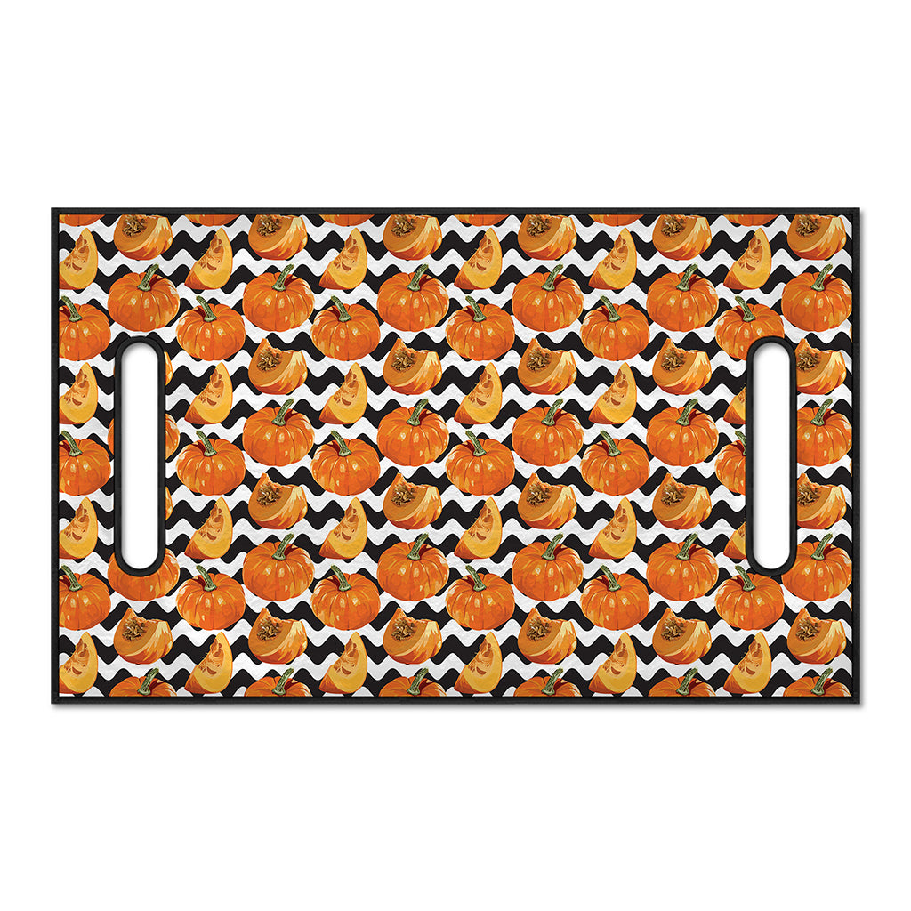 Wave Pumpkin Pattern Print Golf Cart Seat Cover