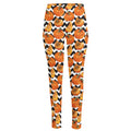 Wave Pumpkin Pattern Print High-Waisted Pocket Leggings