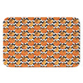 Wave Pumpkin Pattern Print Indoor Door Mat