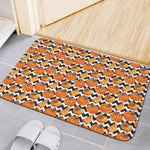 Wave Pumpkin Pattern Print Indoor Door Mat