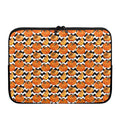 Wave Pumpkin Pattern Print Laptop Sleeve