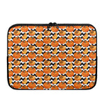 Wave Pumpkin Pattern Print Laptop Sleeve