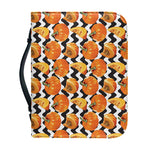 Wave Pumpkin Pattern Print Leather Bible Cover