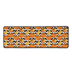 Wave Pumpkin Pattern Print Long Kitchen Mat