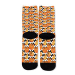 Wave Pumpkin Pattern Print Long Socks