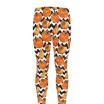 Wave Pumpkin Pattern Print Men's leggings