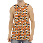 Wave Pumpkin Pattern Print Men's Muscle Tank Top