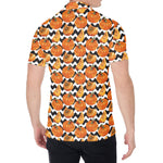 Wave Pumpkin Pattern Print Men's Shirt