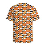 Wave Pumpkin Pattern Print Men's Sports T-Shirt