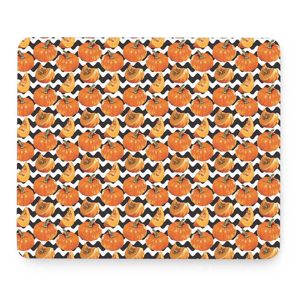 Wave Pumpkin Pattern Print Mouse Pad