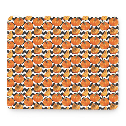 Wave Pumpkin Pattern Print Mouse Pad
