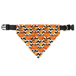 Wave Pumpkin Pattern Print Over The Collar Dog Bandana