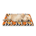 Wave Pumpkin Pattern Print Pet Cooling Mat Cover