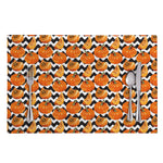 Wave Pumpkin Pattern Print Placemat