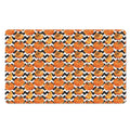Wave Pumpkin Pattern Print Polyester Doormat