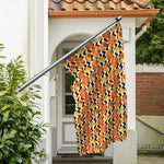 Wave Pumpkin Pattern Print Polyester Flag