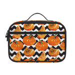 Wave Pumpkin Pattern Print Portable Lunch Bag