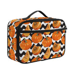 Wave Pumpkin Pattern Print Portable Lunch Bag