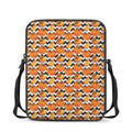 Wave Pumpkin Pattern Print Rectangular Crossbody Bag