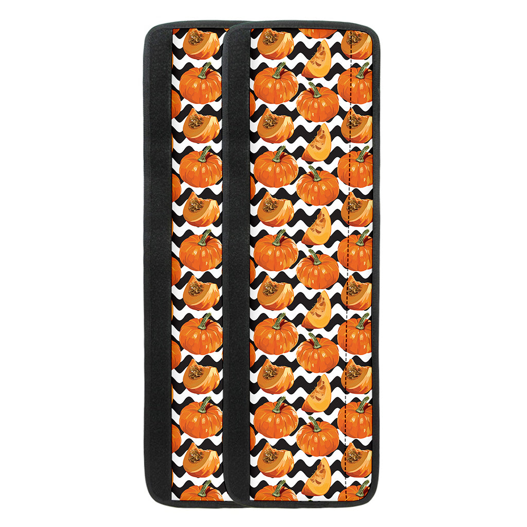 Wave Pumpkin Pattern Print Refrigerator Handle Covers