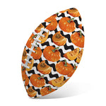 Wave Pumpkin Pattern Print Rugby Ball
