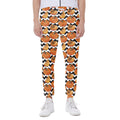 Wave Pumpkin Pattern Print Joggers