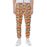 Wave Pumpkin Pattern Print Scuba Joggers