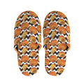 Wave Pumpkin Pattern Print Slippers