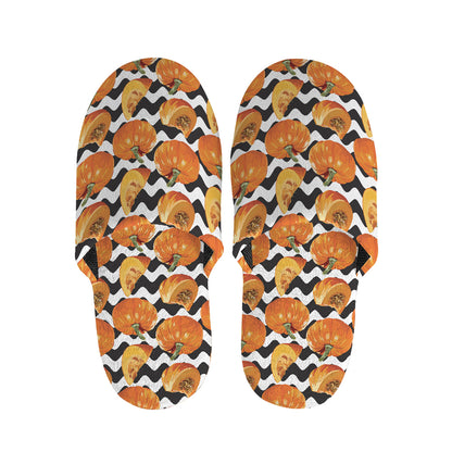 Wave Pumpkin Pattern Print Slippers