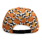 Wave Pumpkin Pattern Print Snapback Cap