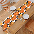 Wave Pumpkin Pattern Print Table Runner