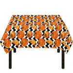 Wave Pumpkin Pattern Print Tablecloth