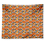 Wave Pumpkin Pattern Print Tapestry