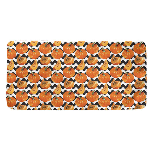 Wave Pumpkin Pattern Print Towel