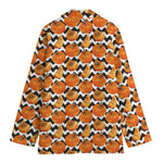 Wave Pumpkin Pattern Print Women's Blazer