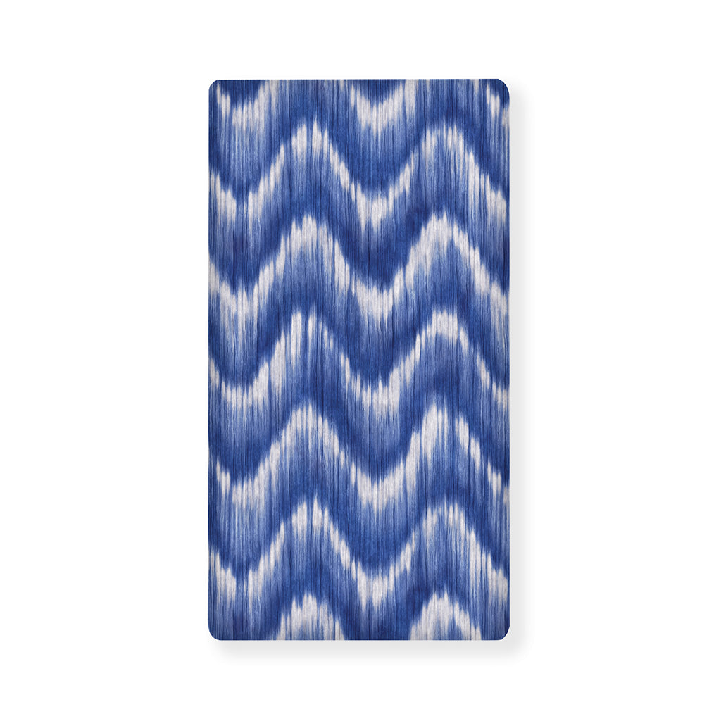 Wavy Shibori Pattern Print Baby Crib Sheet