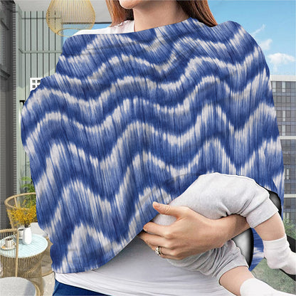 Wavy Shibori Pattern Print Baby Seat Cover