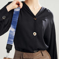 Wavy Shibori Pattern Print Bag Strap