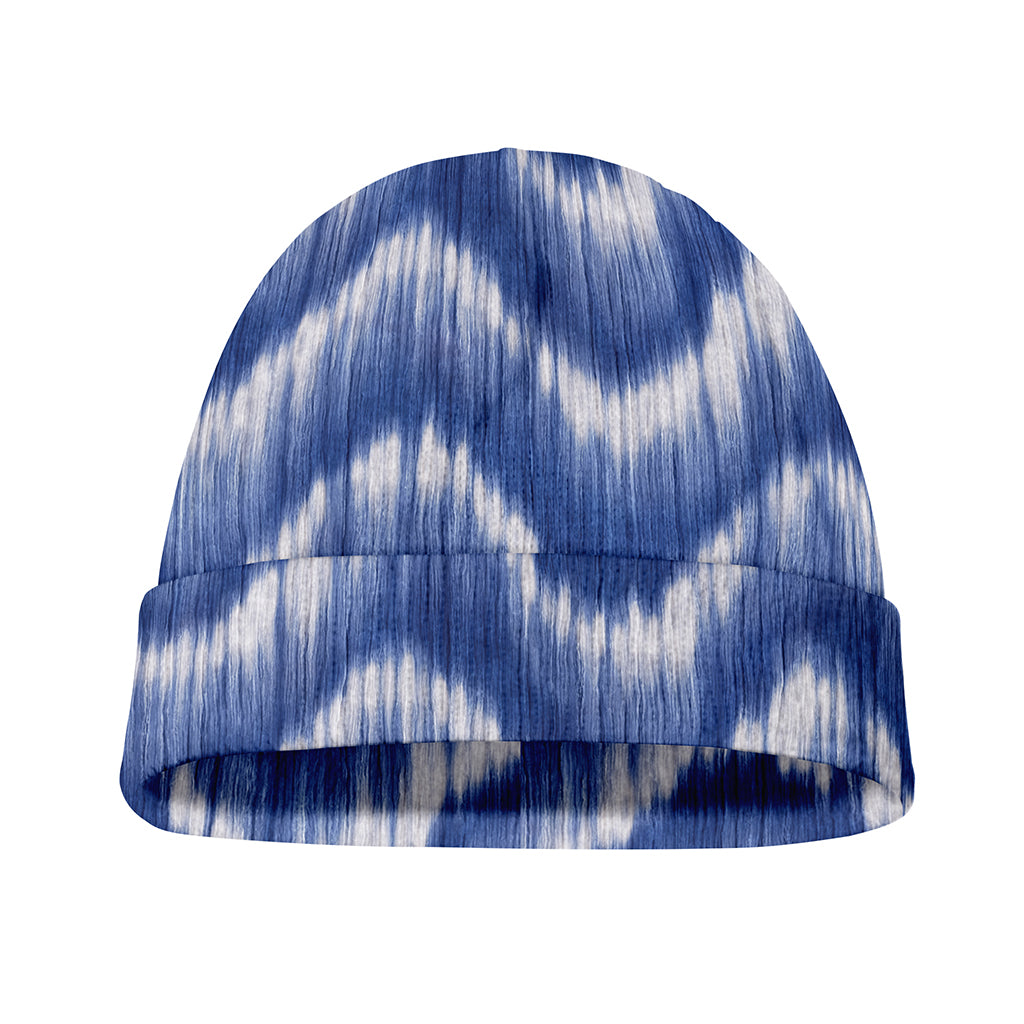 Wavy Shibori Pattern Print Beanie