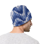 Wavy Shibori Pattern Print Beanie