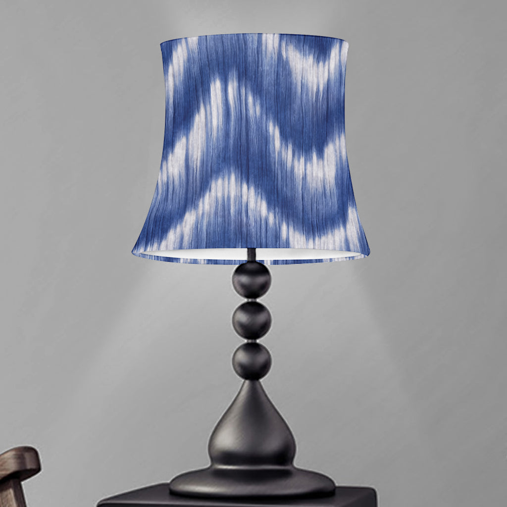 Wavy Shibori Pattern Print Bell Lamp Shade