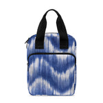 Wavy Shibori Pattern Print Bible Tote Bag