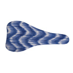 Wavy Shibori Pattern Print Bicycle Seat Cover
