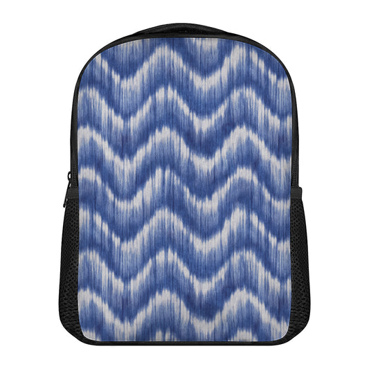 Wavy Shibori Pattern Print Casual Backpack