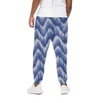 Wavy Shibori Pattern Print Cotton Pants