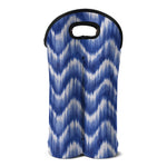 Wavy Shibori Pattern Print Double Neoprene Wine Tote